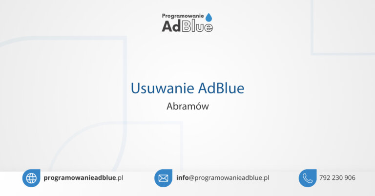 Programowanie AdBlue Abramów