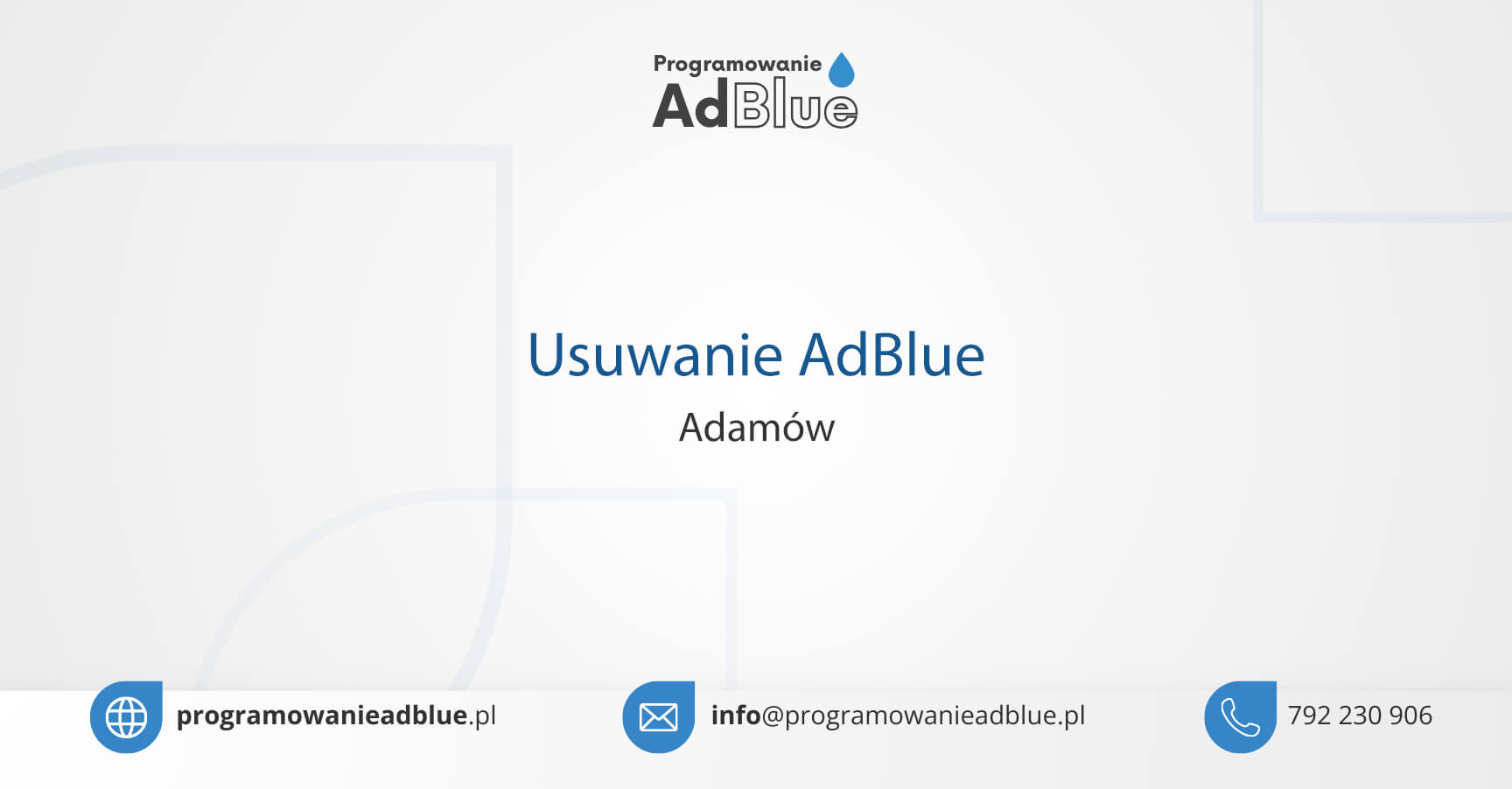 Programowanie AdBlue Adamów