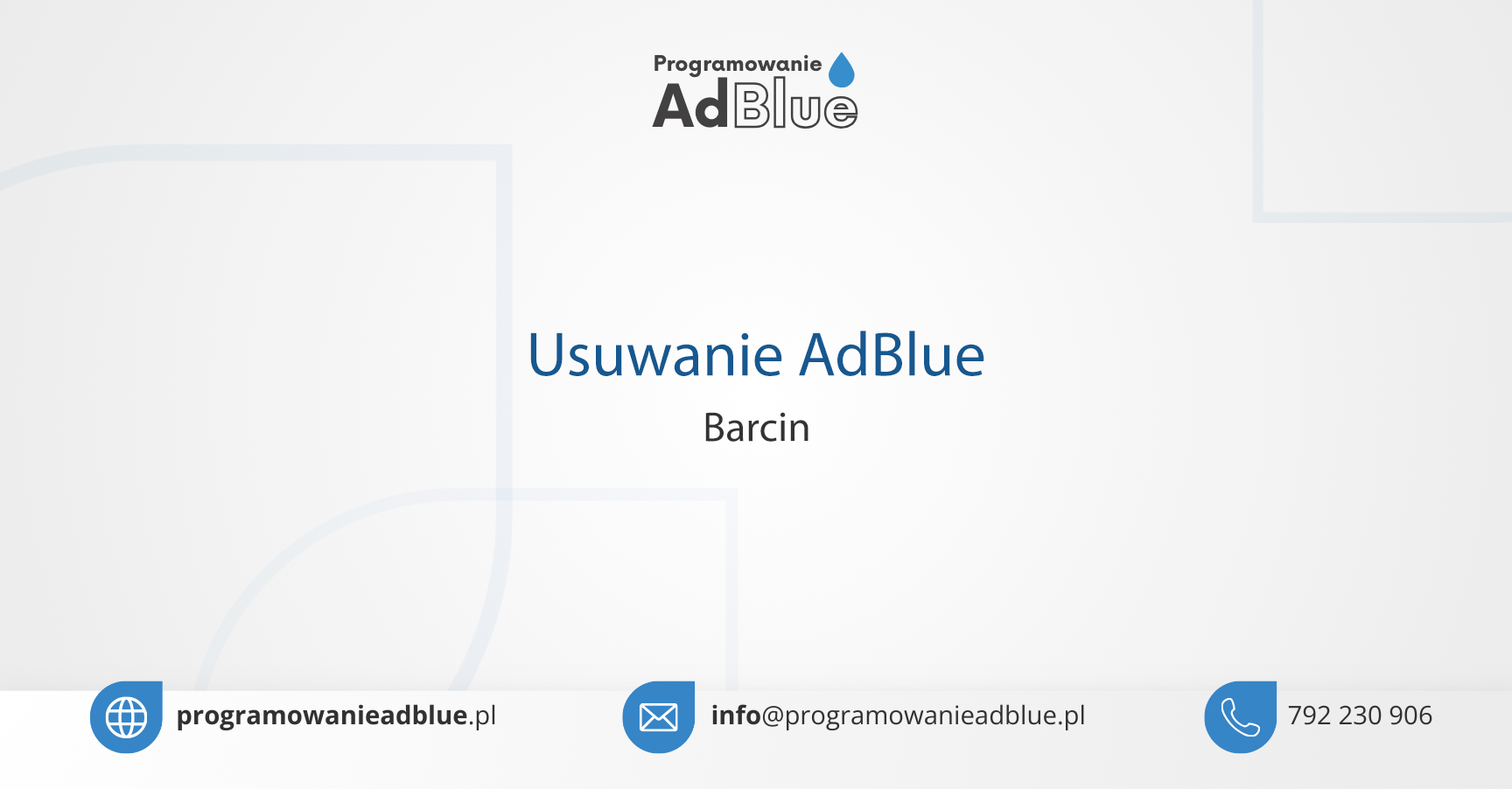 Usuwanie AdBlue Barcin