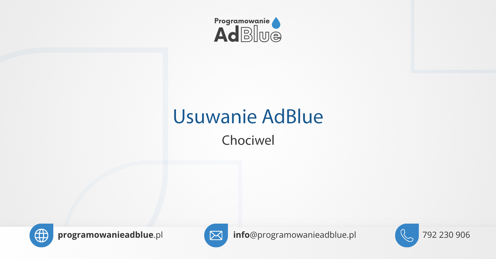 Programowanie AdBlue Chociwel