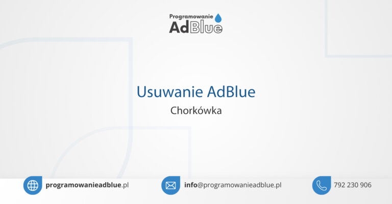 Programowanie AdBlue Chorkówka