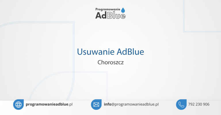 Programowanie AdBlue Choroszcz