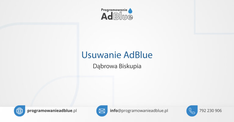 Programowanie AdBlue Dąbrowa Biskupia