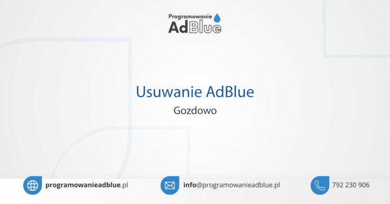 Programowanie AdBlue Gozdowo