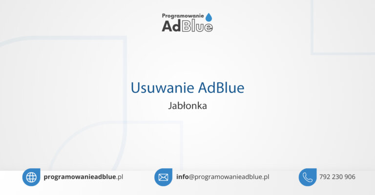 Programowanie AdBlue Jabłonka