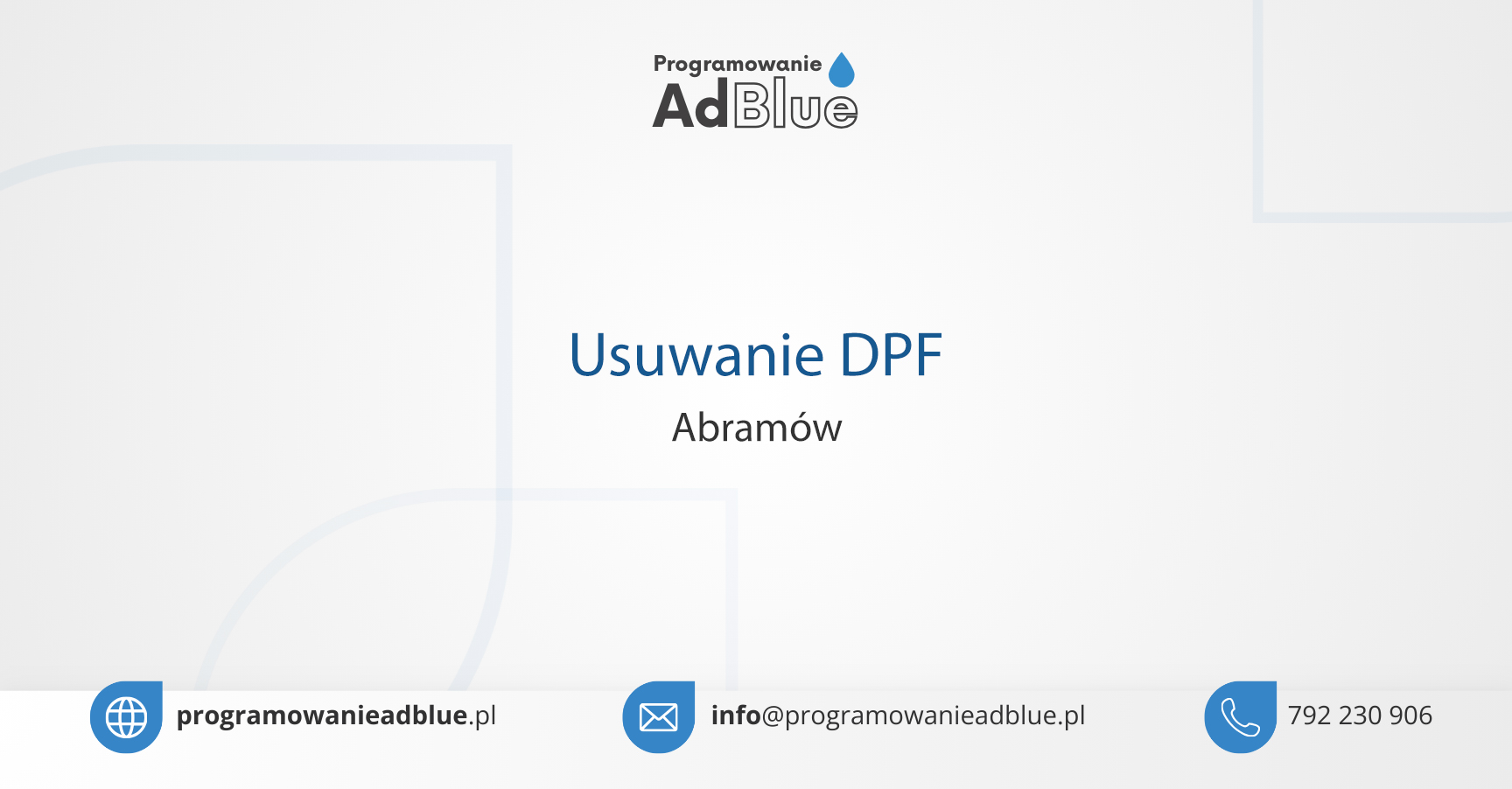 Usuwanie DPF Abramów