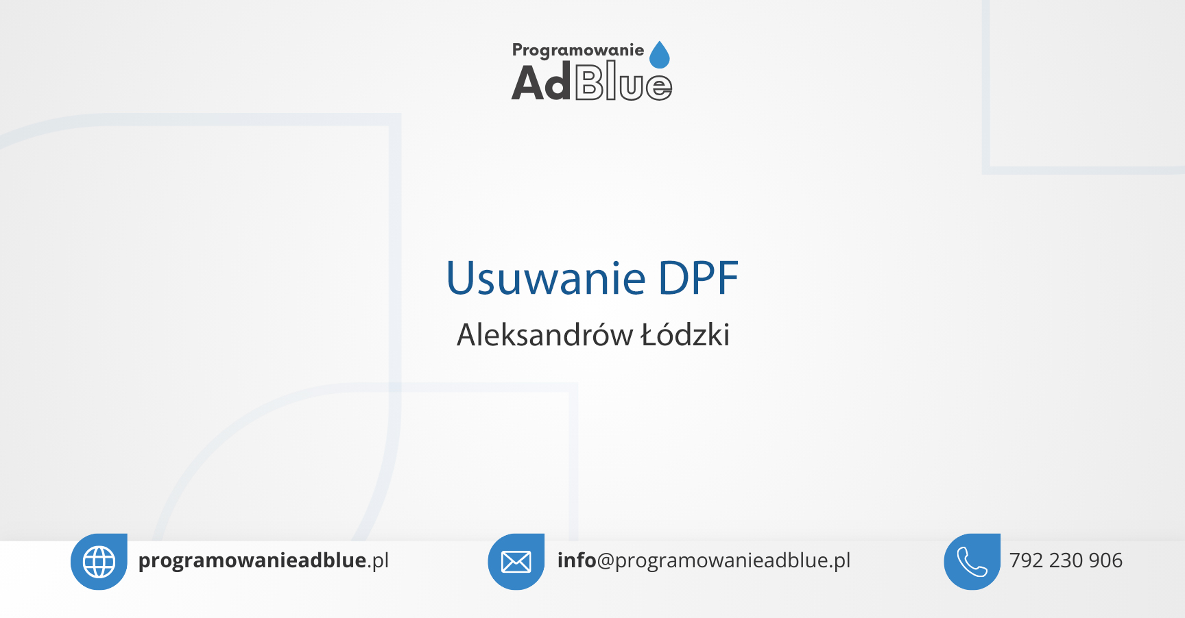 Usuwanie DPF Aleksandrów Łódzki