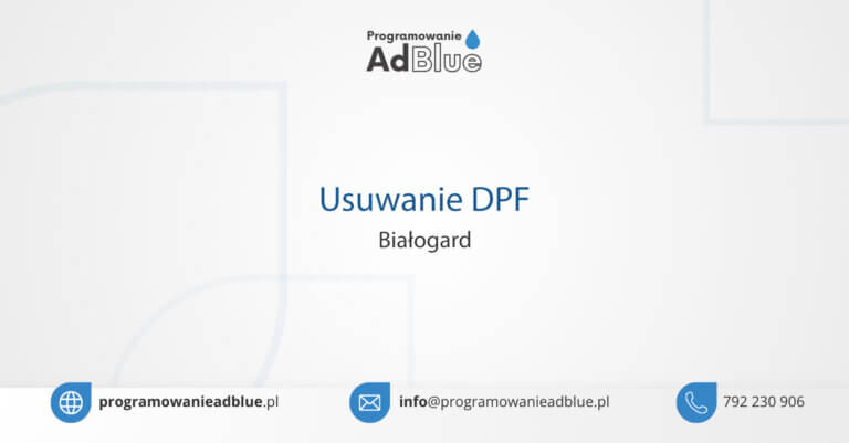 Usuwanie DPF Białogard