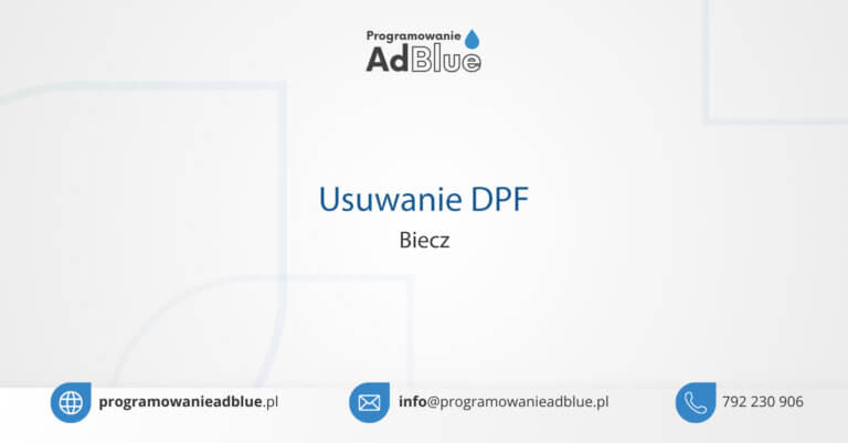 Usuwanie DPF Biecz