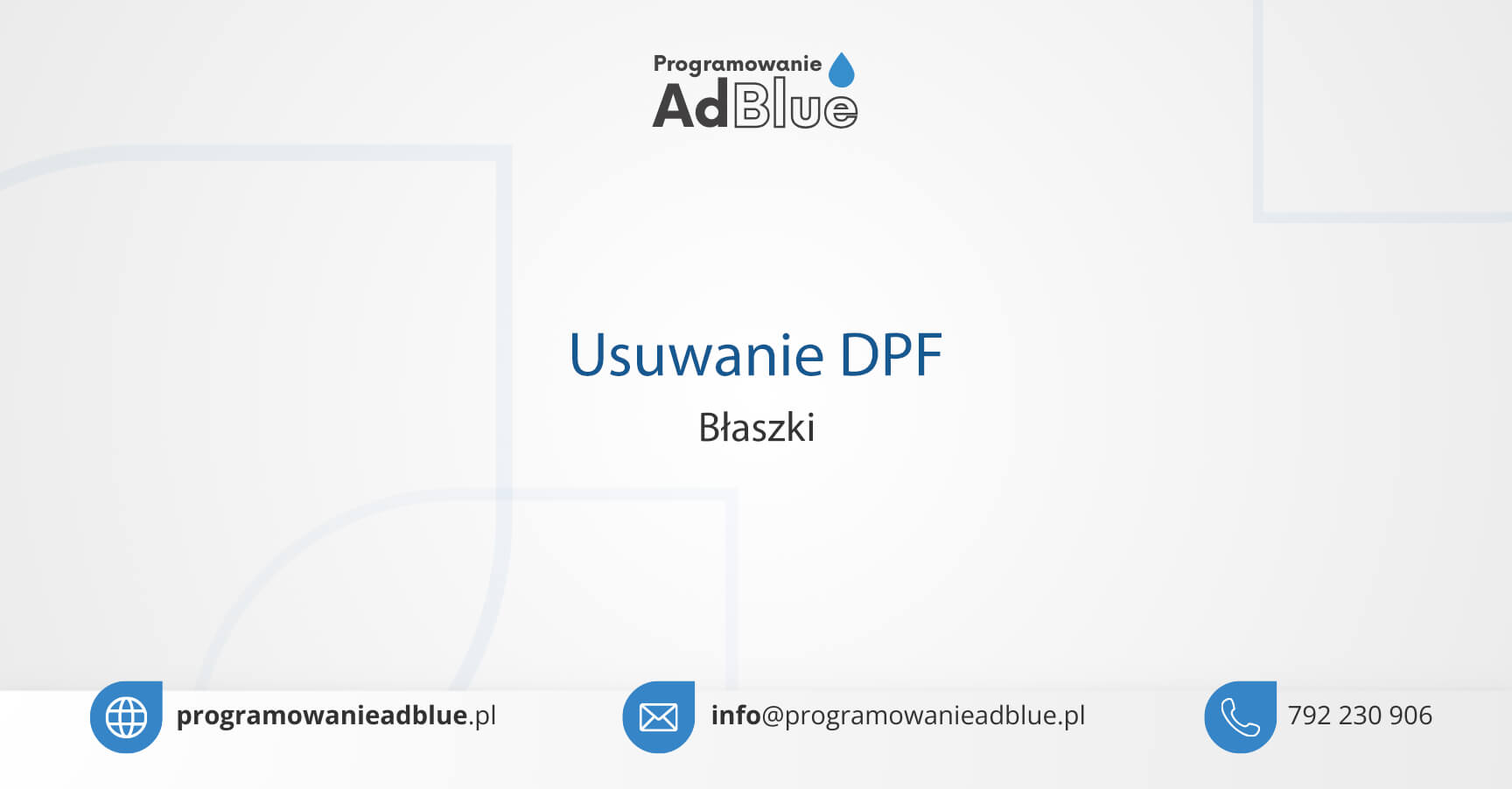 Usuwanie DPF Błaszki