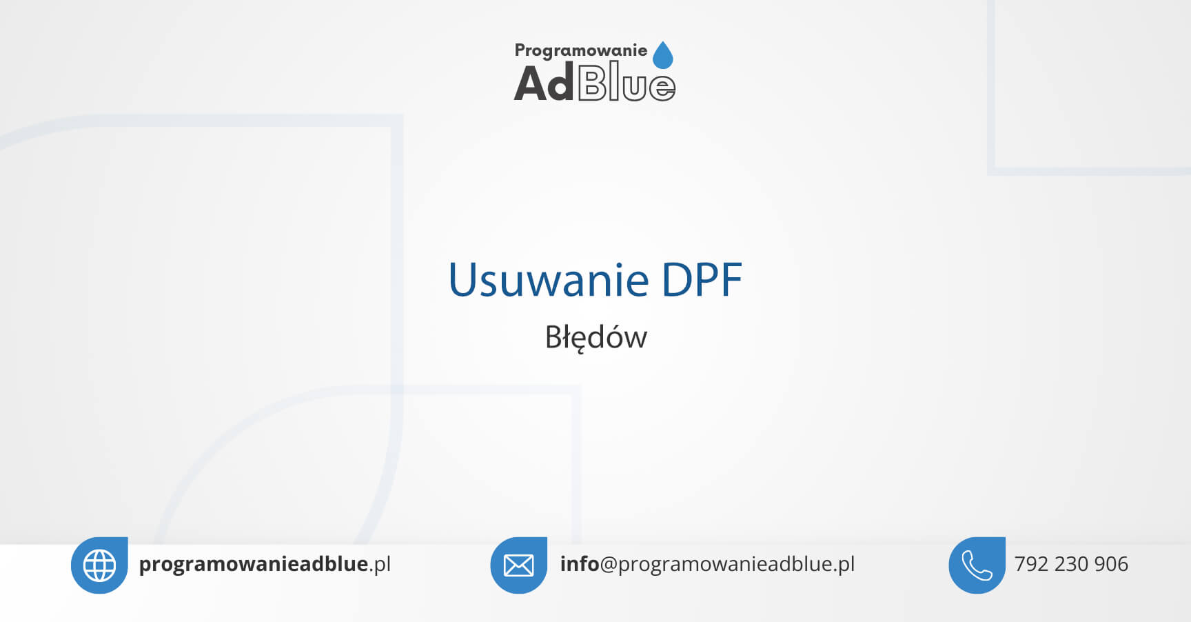 Usuwanie DPF Błędów