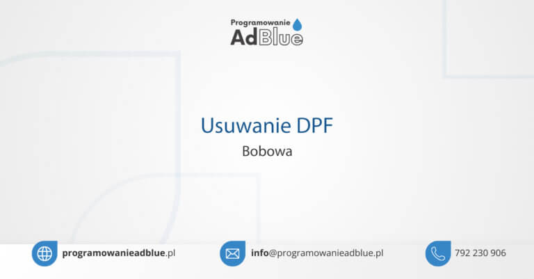 Usuwanie DPF Bobowa