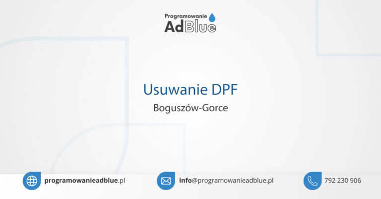 Usuwanie DPF Boguszów-Gorce