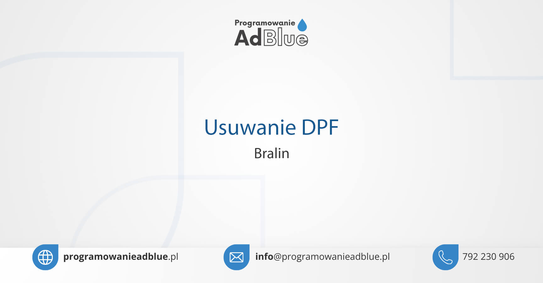 Usuwanie DPF Bralin