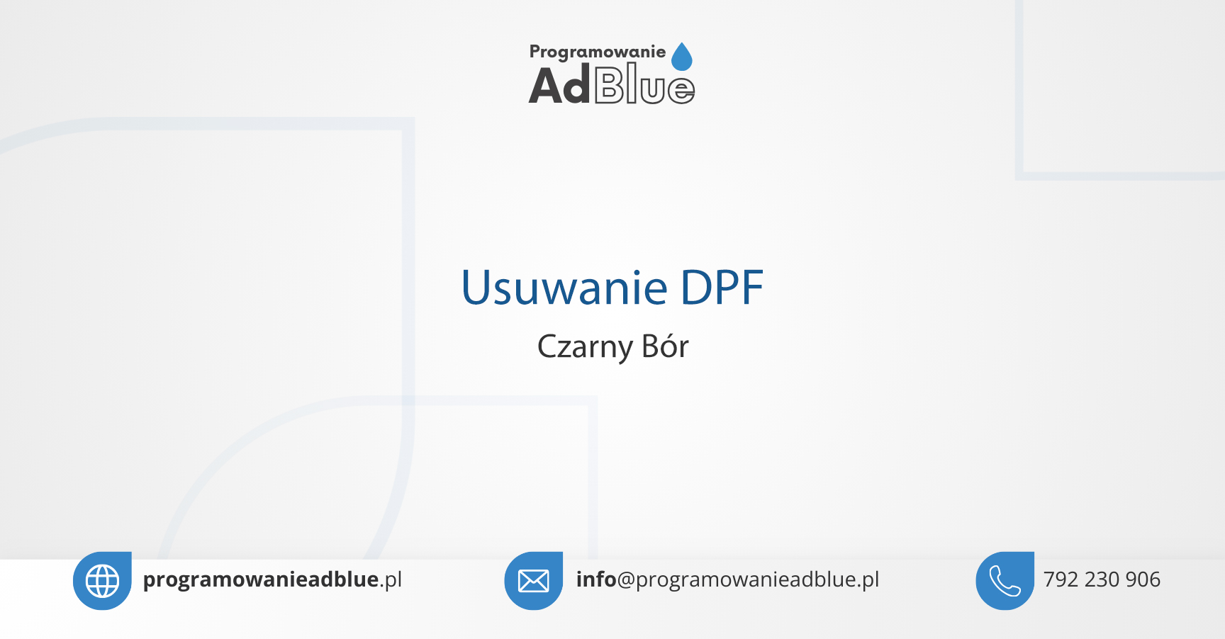 Usuwanie DPF Czarny Bór