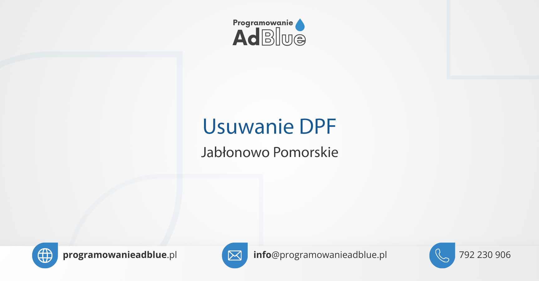 Usuwanie DPF Jabłonowo Pomorskie