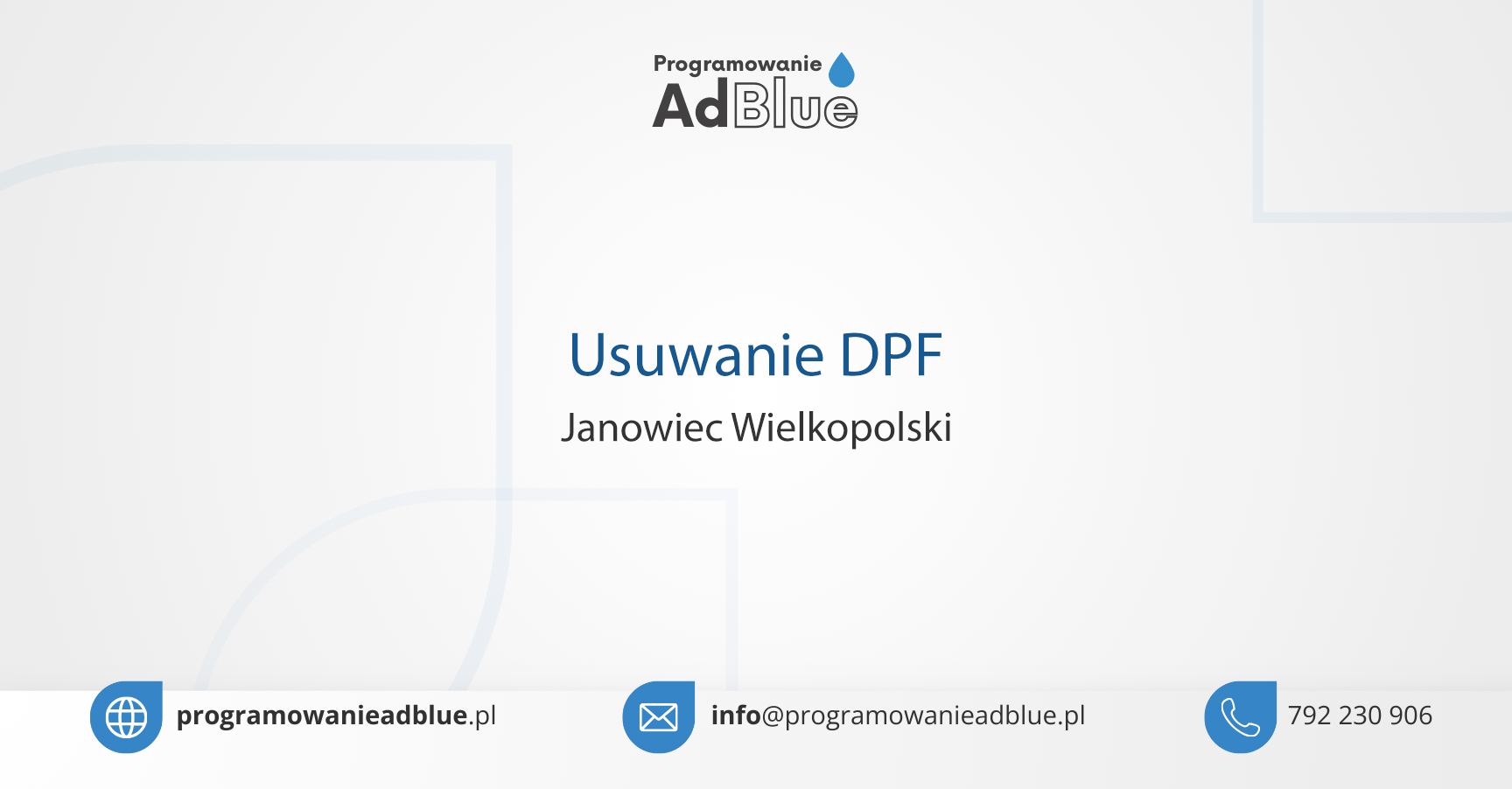 Usuwanie DPF Janowiec Wielkopolski